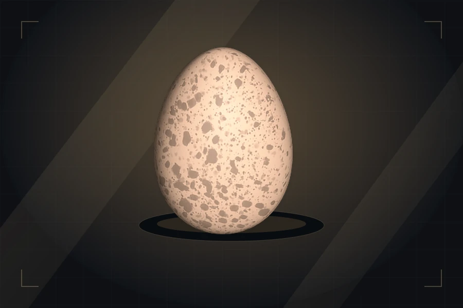 Chicken Egg — игровое изображение куриного яйца из CS2, Valve