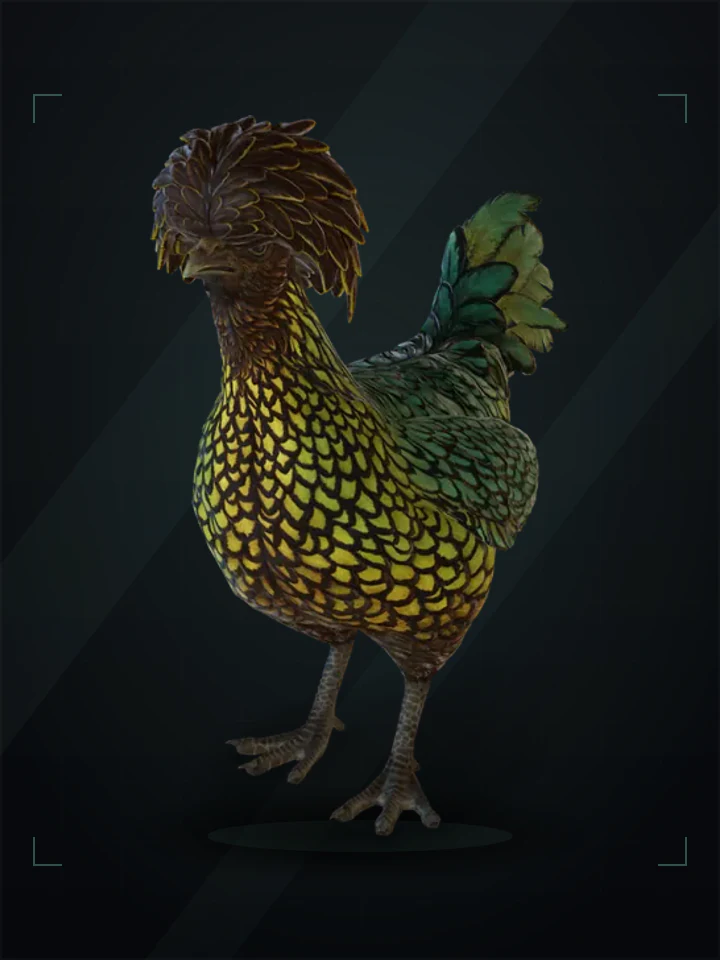 CS2 pet chicken: polish, Green with Red Head