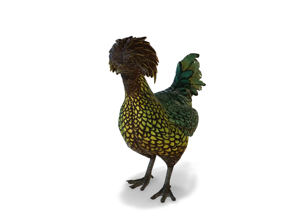 CS2 pet chicken: polish, Green with Red Head