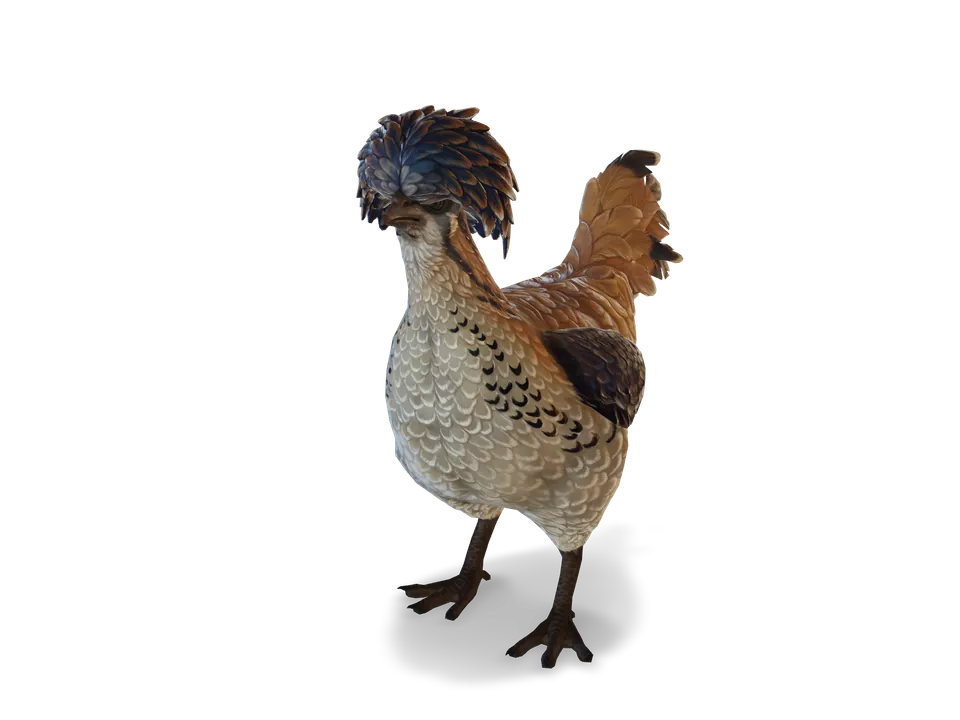 CS2 pet chicken: polish, Orange White and Blue