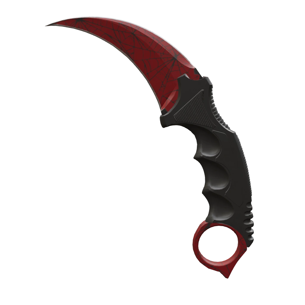 ★ Karambit | Crimson Web، پترن #76 (نو از کارخانه) — CS2